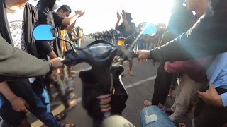 Laga terakhir Idul Fitri 4Lap Anti gedor Mio M3 Fino sporty