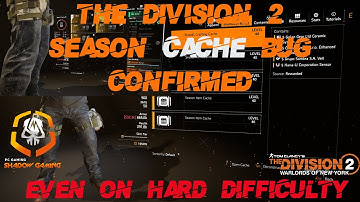 Division 2 | Season Cache Bug | Massive Needs to Fix