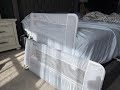 Regalo Safety Swing Down Bed Rail Guard for Toddlers, 43" Bed Safety Rail with Patented Gap Guard, T