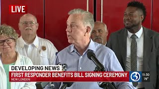 NEWS CONFERENCE: Bill signing for first responder benefits