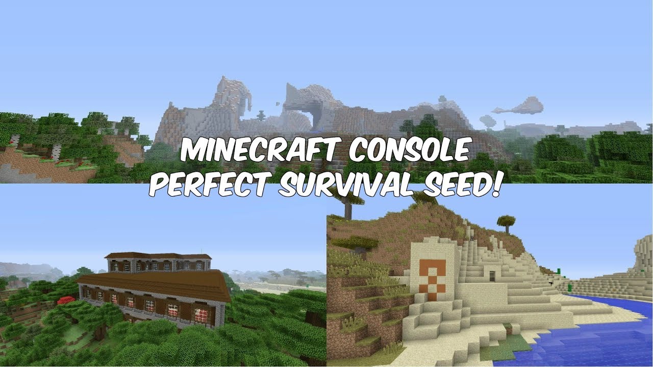 Minecraft Console Perfect Survival Seed! (PS4, Xbox One, PS3, Xbox 360, Wii U) YouTube