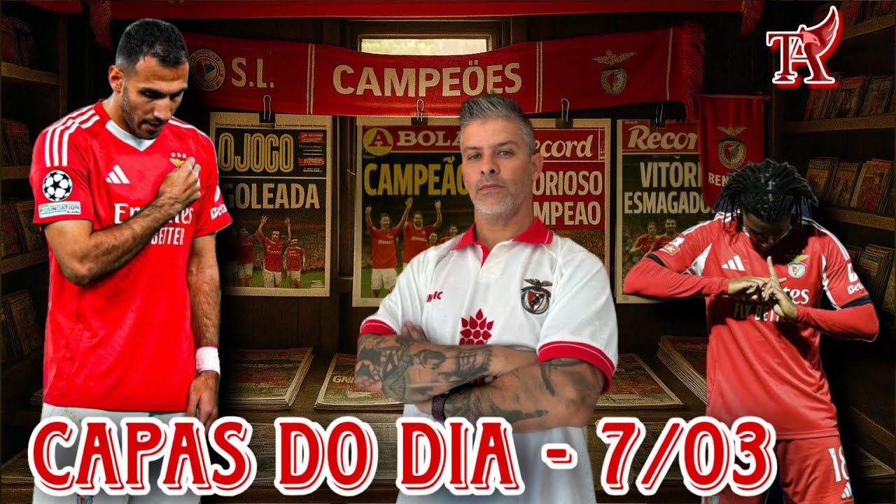 BENFICA-REVISTA IMPRENSA 7 Março MOURINHO TEM GRANDES ESPERANÇAS EM BARREIRO E PAVLIDIS PARA MANHÃ!🦅