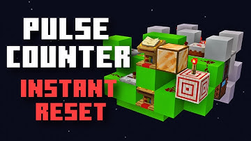 Minecraft Pulse Counter Tutorial - Itemless, Instant Reset