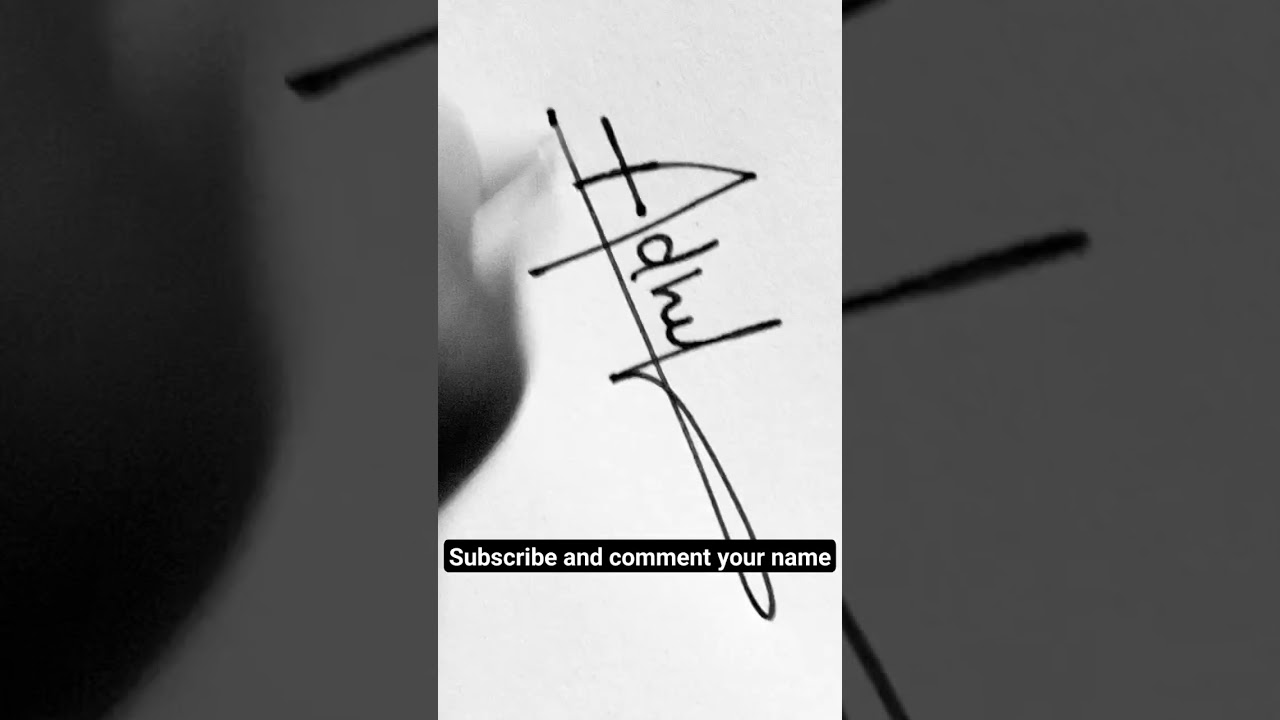 beautiful signature of Adhil name|bhy signs|(requested) 