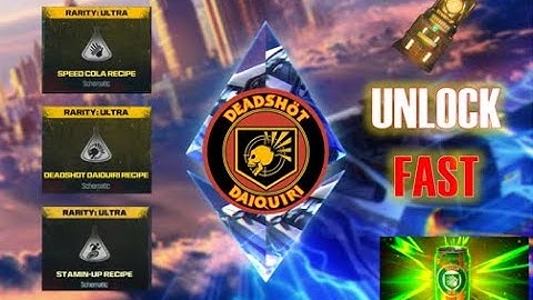 How to get Speed Cola, Stamin up, and Deadshot Daiquiri Schematic in Modern Warfare 3 Zombies