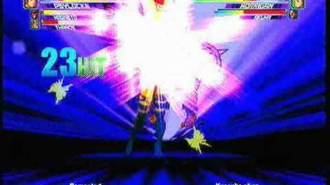 MvC2: Psylocke/Magneto/Thanos 180% 113 hit combo