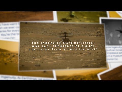Postales desde la Tierra al helicóptero Ingenuity Mars de la NASA