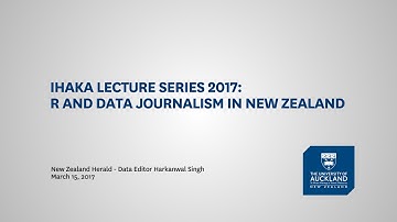 Ihaka Lecture Series 2017: R and data journalism in New Zealand