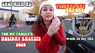 surprising my family with christmas baskets for vlogmas day 1 (2020)