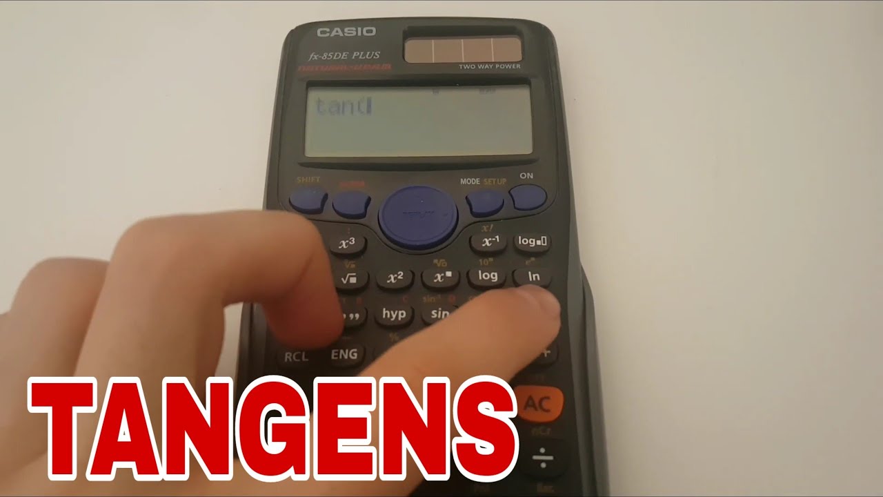 Tangens In Grad Umrechnen Mit Dem Taschenrechner Tangensfunktion im Taschenrechner eingeben - YouTube