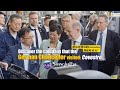 Why did scholz visit this particular german firm in shanghai come find out