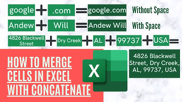 How To Use Concatenate Function In Excel | How To Merge Cells In Excel