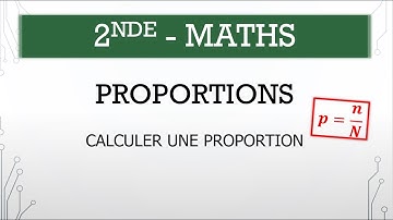 Seconde - Maths - M.3.1 - Calculer une proportion