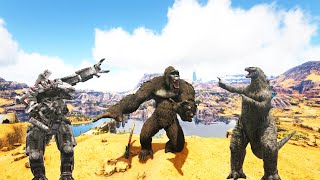 ARK Kaiju Dansı ( Godzilla,Leatherback,King Kong,Meka Godzilla )