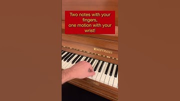 How to play a two notes slur on the piano