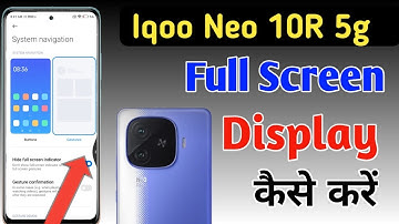 Iqoo neo 10r 5g full screen mode settings | How to use full screen display in Iqoo neo 10r 5g