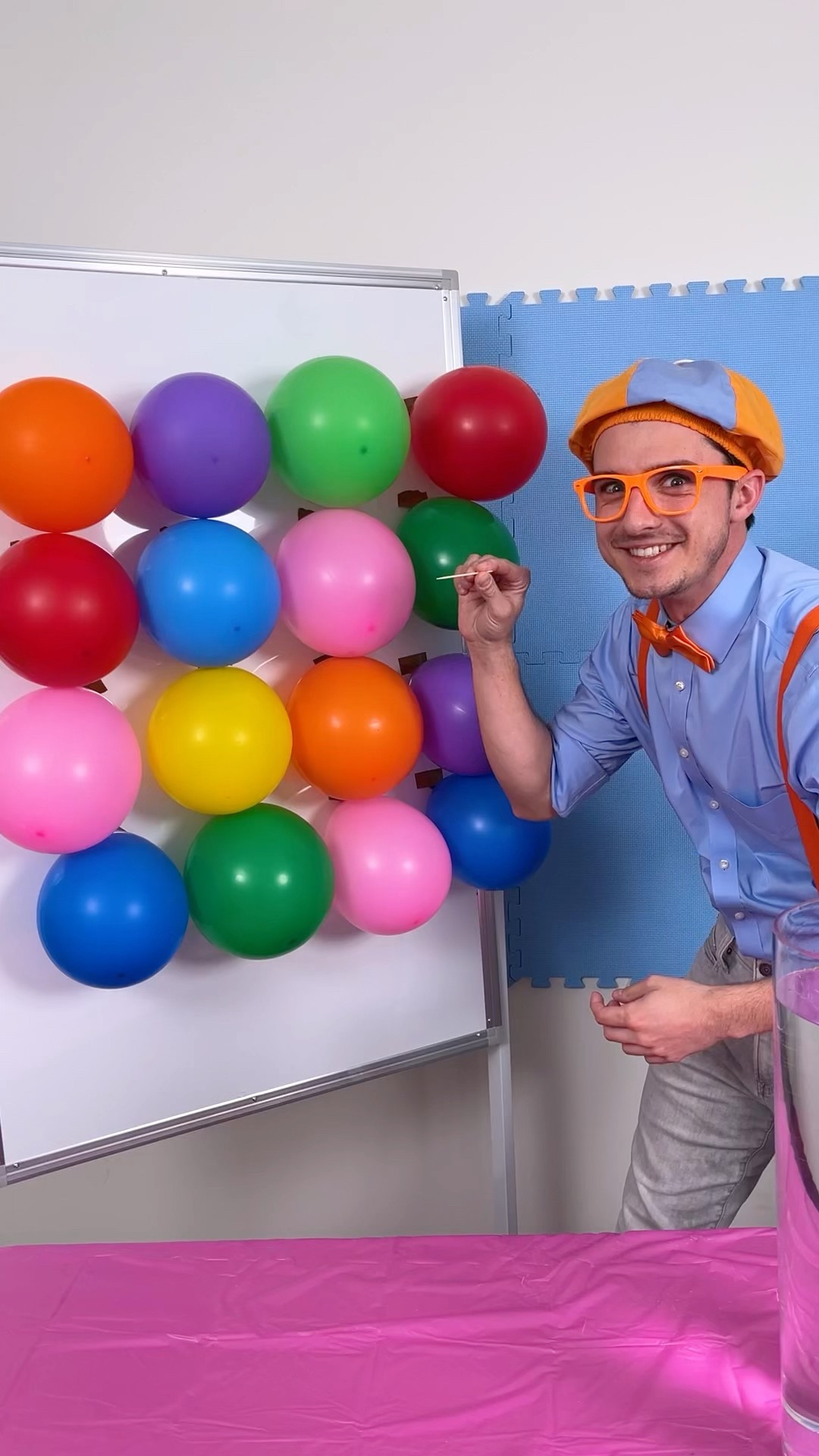 Pop the BALLOON! Sink or Float with Blippi's CANDY Surprise! #blippi #shorts
