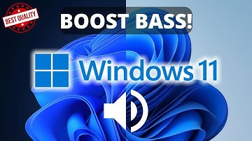 HOE VERSTERK JE DE BASSEN IN WINDOWS 11! (Verbeter audio)