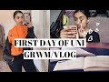 My first day of university! Vlog/GRWM