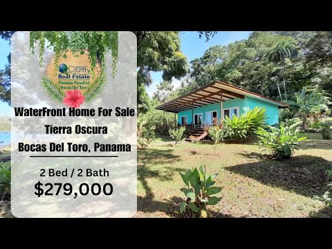 MODERN WATERFRONT HOME FOR SALE, TIERRA OSCURA, BOCAS DEL TORO, PANAMA