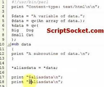 Perl Tutorial 79 - Typeglobs