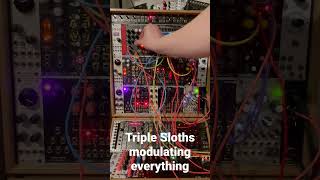 Weird sounds guided by NLC Triple Sloths modulation