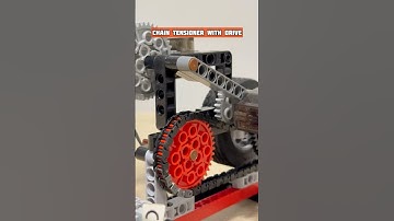 Chain Tensioner with Drive #lego #legotechnic #mechanical #technic #mechanism #chain #engineering