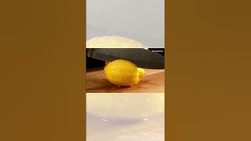 🍋🔪 Perfect Lemon Slice in 4K | Satisfying ASMR Shorts 🍋✨