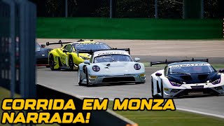 CORRIDA EM MONZA NA ITALIA! Muitas DISPUTAS DE POSISÃO DIFÍCEIS e CARRO AMASSADO!