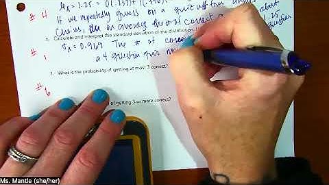 AP Stats Notes 6.3 Binomial Mean and Std Dev