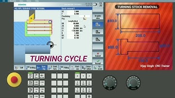 #Turning Stock Removal in Siemens Control # Full explanation According to drawing #Siemens.