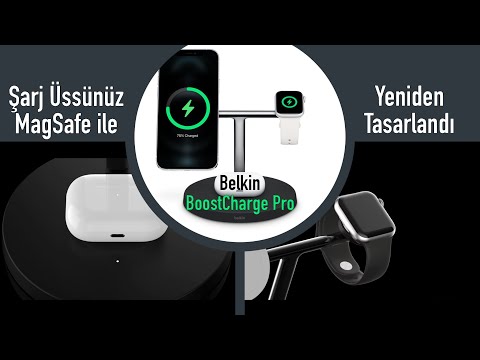 iPhone,Watch,Airpods üçlüsünü aynı anda şarj edin hemde iPhone’u MagSafe ile! Belkin BoostCharge Pro