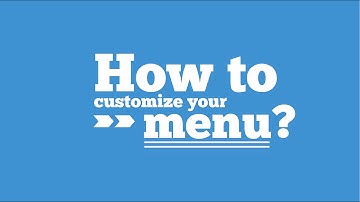 How to customize your menu on Waiterio Restaurant POS