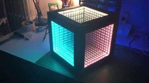 Infinite Mirror Cube - 4/6 - Arduino Nano / Neopixels - FADE effect