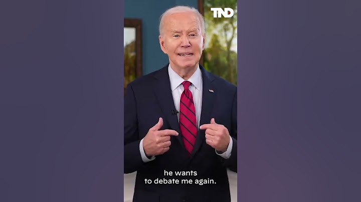 Biden posts a message to Trump calling him out to debate him twice