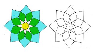 حرف ابداعية (٨) رسم وحدة زخرفية لا نهائية | زخرفة هندسية | زخرفة اسلامية سهلة | ISLAMIC GEOMETRIC