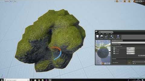 Moss always on top material example UE4