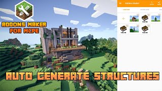 MINECRAFT: Auto-generate structures with ADDONS MAKER FOR MCPE and NEW MOBS (Robot, Dinosaur...) screenshot 4