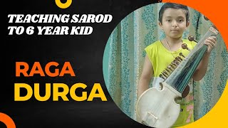Teaching Raga #Durga in #Sarod to a 6 year kid #joydeepmukherjee #joydeep #teaching #classicalmusic