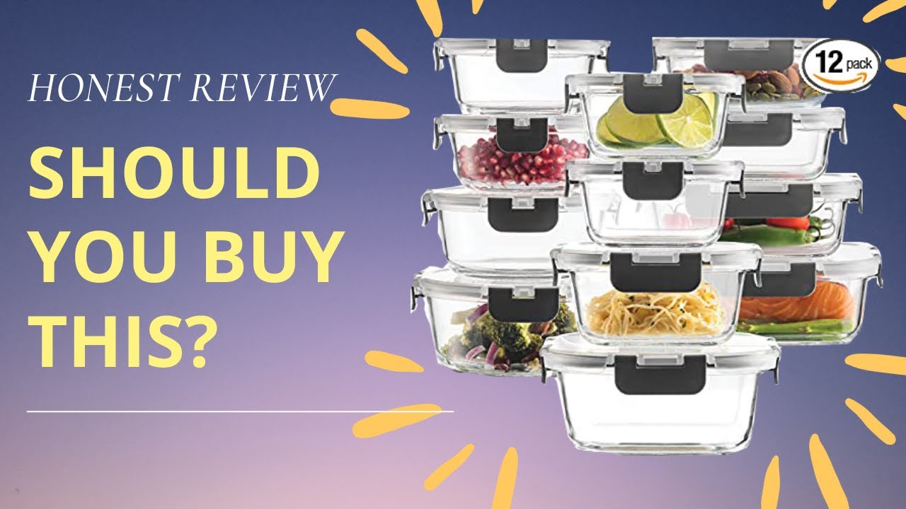 Review of FineDine Glass Food Storage  The best food containers for meal  prep?! 