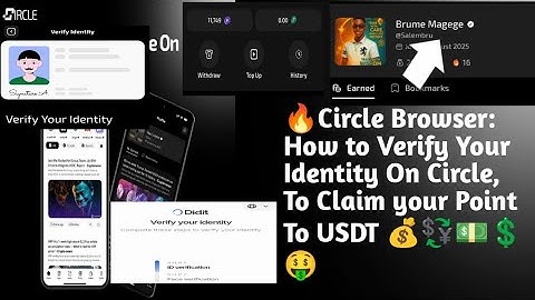 🔥🤑 How To Verify Your Identity On Circle To Claim your Point To USDT 💱💲💵 #Circle #Celia #web3 