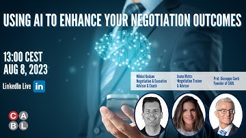 LinkedIn Live: Using AI to enhance your negotiation outcomes with Mikkel Gudsøe and Joana Matos