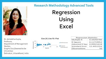 Regression Using Excel(regression)(excel)(2022)(data analysis)(linear)