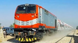 أول مره فى التاريخ | القطار الروسى الجديد فى دمياط داخل بسرعته الجباره 🔥| trainsEgypt Railways#قطار