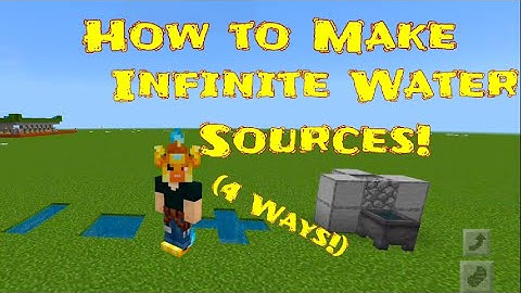 How to Make an Infinite Water Source in Minecraft! 4 Ways! One Bucket Method!