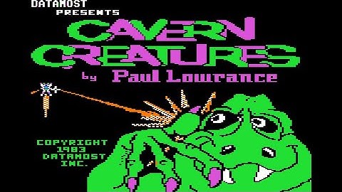 Cavern Creatures longplay w/ cheats (Apple II - Datamost)