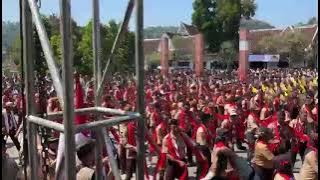 Tarian kolosal Tarawangsa #hutpramuka Sumedang