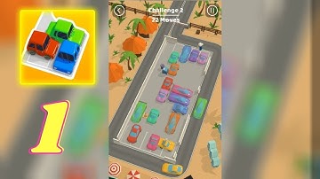 Parking Jam 3D - Gameplay Walkthrough Part 1 - 1-18 LVL (iOS, Android)