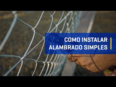 Como instalar cerca Alambrado Simples Torção