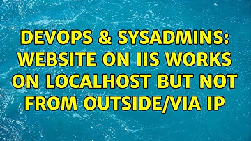 DevOps & SysAdmins: Website on IIS works on localhost but not from outside/via IP